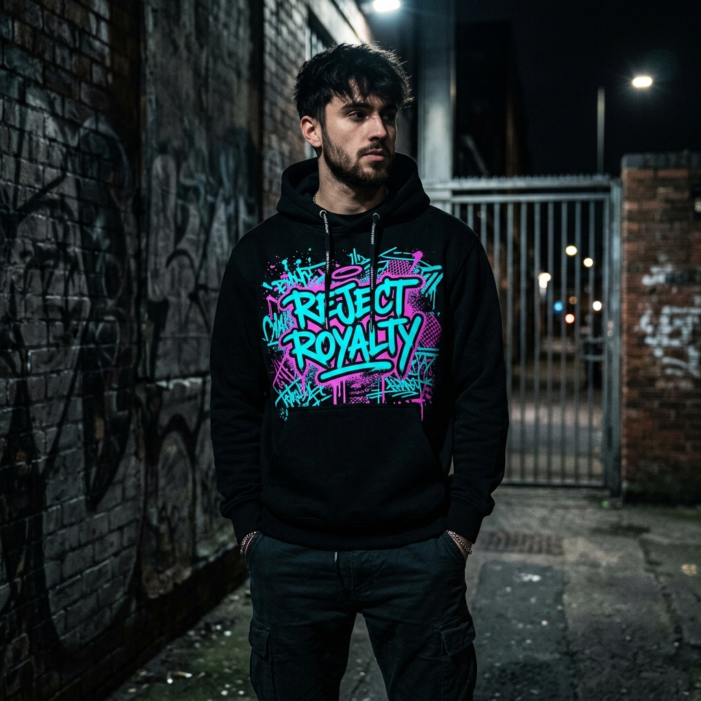 Reject Royalty Hoodie — Neon