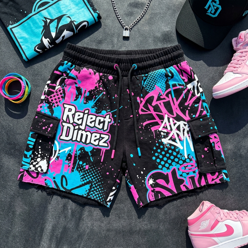 Dimez Neon Street Shorts